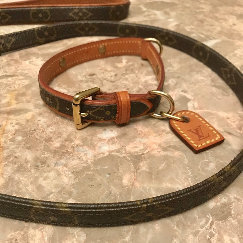 ❌sold❌ouis Vuitton Dog Collar & Leash - Picture 2 of 8